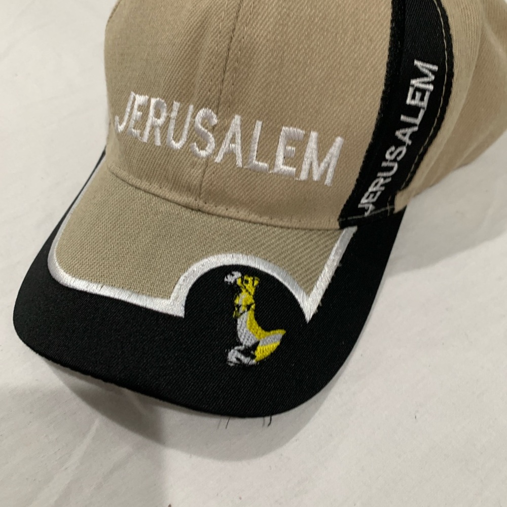 Jerusalem Beige and Black Cap